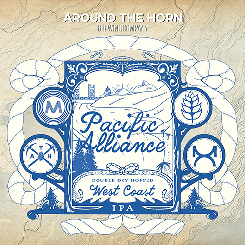 Label for Pacific Alliance beer